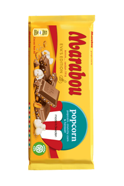 Mjölkchoklad med popcorn